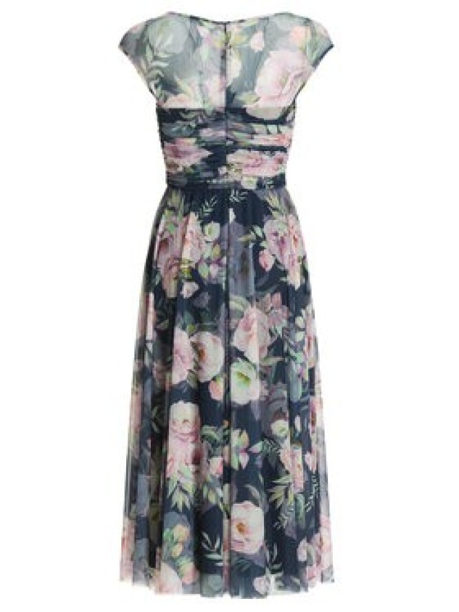 Swing Sukienka koktajlowa 5AK11400 Granatowy Regular Fit