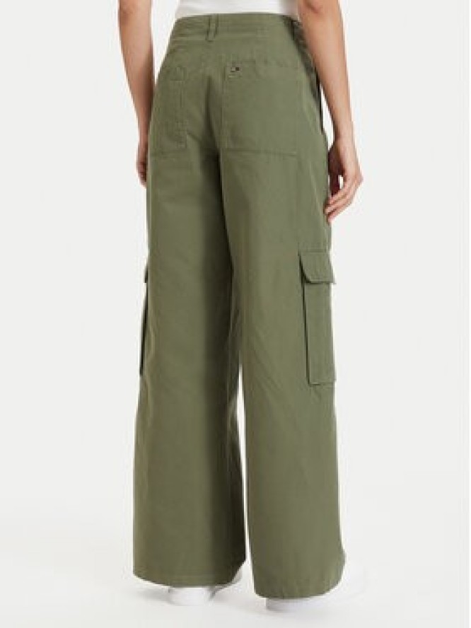 Tommy Jeans Spodnie cargo DW0DW22749 Zielony Wide Leg