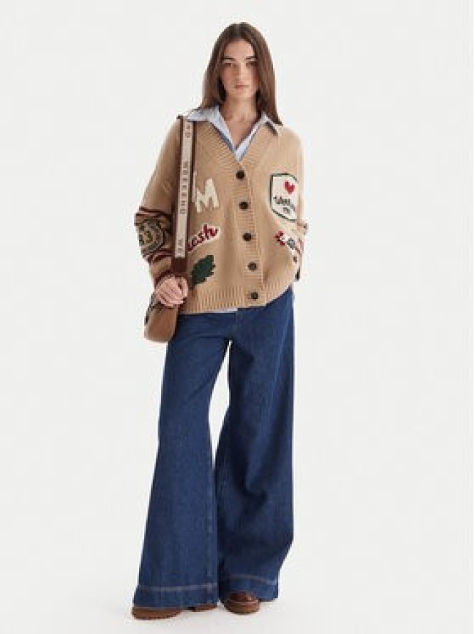 Weekend Max Mara Kardigan Belgio 2525346082 Beżowy Relaxed Fit