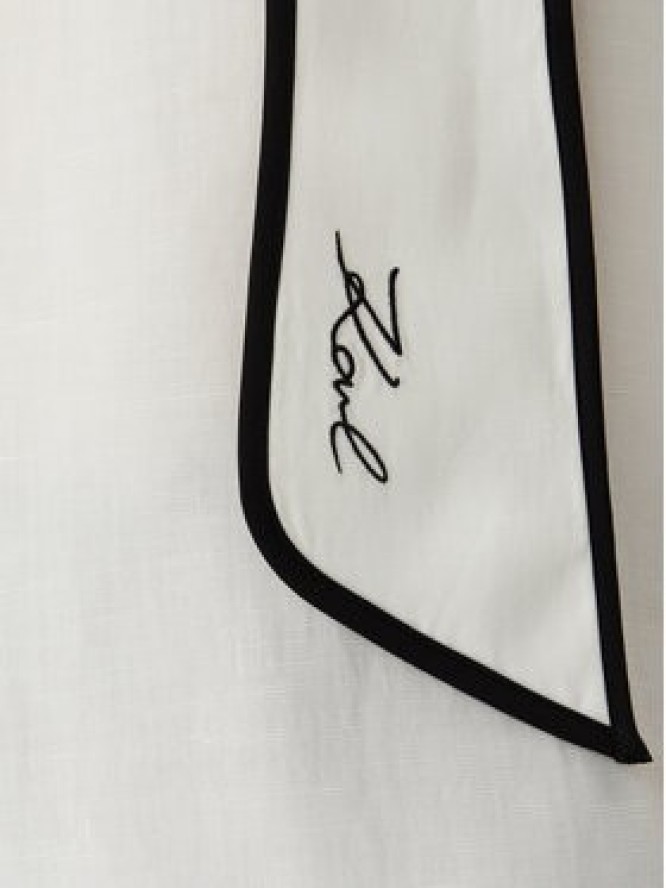 KARL LAGERFELD Bluzka B2W11015 Kremowy Loose Fit