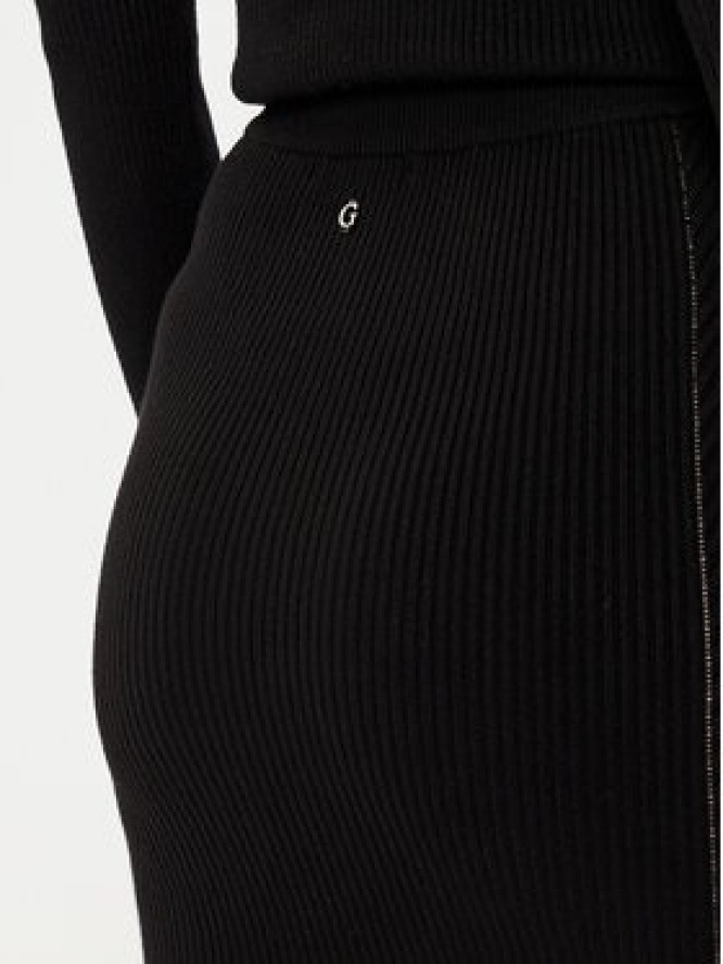 Guess Spódnica midi W5RD15 Z2V62 Czarny Slim Fit