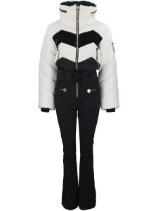 Peak Mountain Kombinezon narciarski "Antiero" w kolorze czarno-białym rozmiar: S