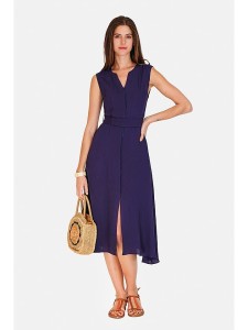 Le Jardin du Lin Sukienka w kolorze granatowym rozmiar: 40