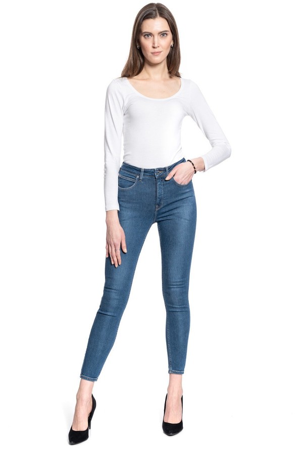 DAMSKIE SPODNIE JEANSOWE LEE SCARLETT ULTRA HIGH JACKSON WORN L30LMXAX 112106499