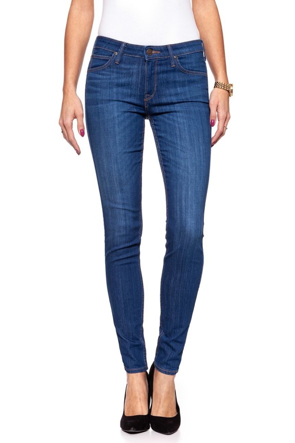 SPODNIE DAMSKIE LEE SCARLETT BRIGHTBLUE WORN L526PFRU 112111791