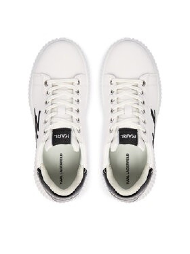 KARL LAGERFELD Sneakersy Kreeper Lo KL42372C Biały