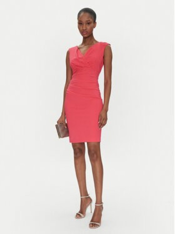 Rinascimento Sukienka koktajlowa CFC0122540003 Różowy Regular Fit