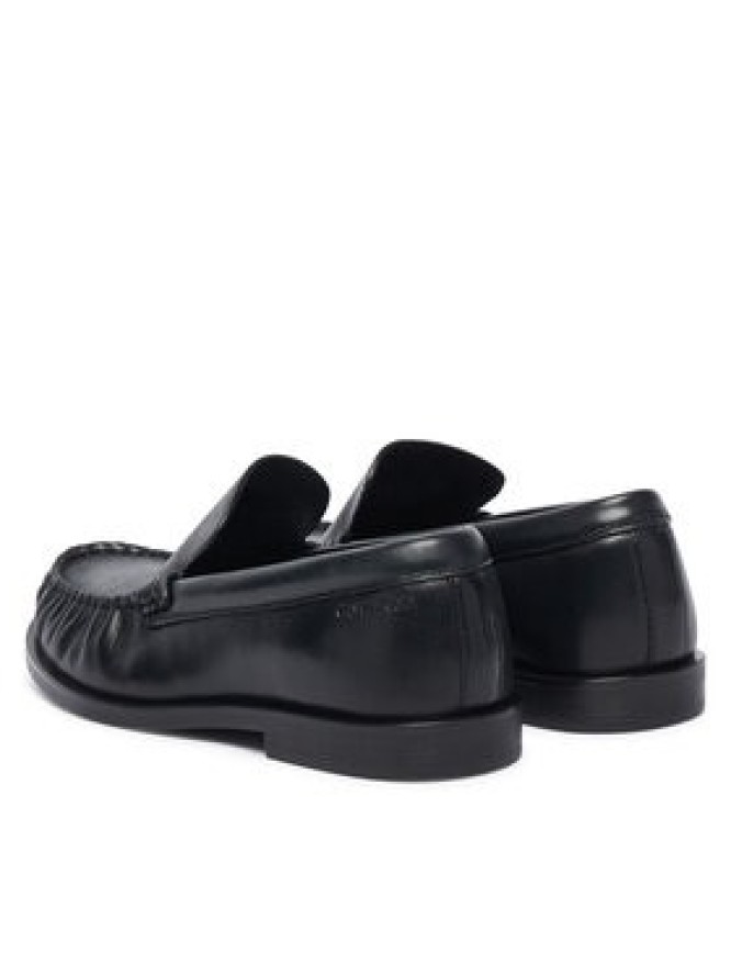 Calvin Klein Mokasyny Round Essential Loafer Lth HW0HW03195 Czarny