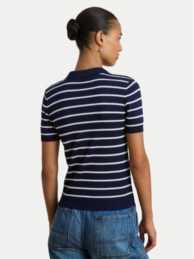 LAUREN RALPH LAUREN Polo 200P03506002 Granatowy Slim Fit