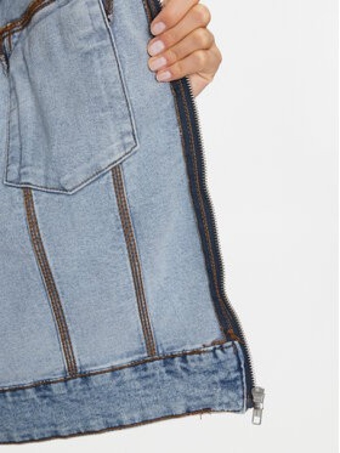 Noisy May Kurtka jeansowa Alviva 27028452 Niebieski Relaxed Fit