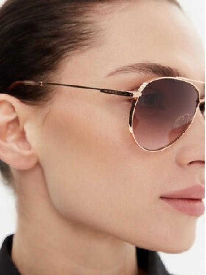 Trussardi Okulary przeciwsłoneczne TSM3015 Złoty