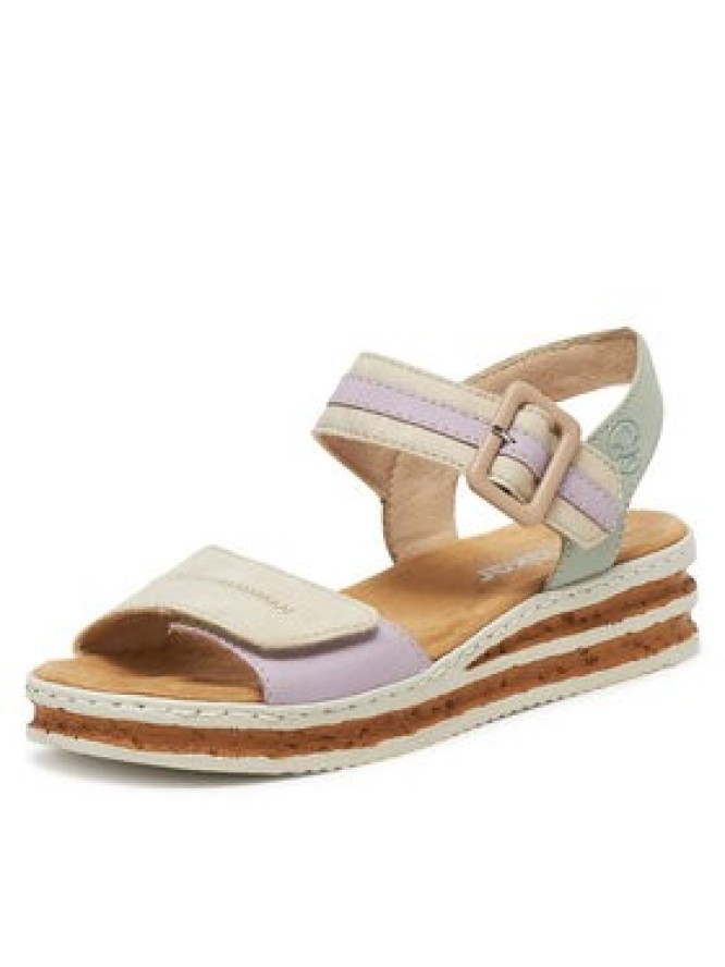 Rieker Sandały 62900-90 Beżowy