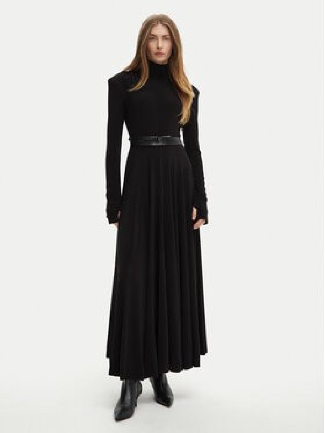 NORMA KAMALI Sukienka wieczorowa KK3243PLF87001 Czarny Slim Fit