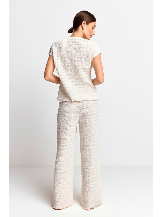 Rich & Royal Bluzka w kolorze kremowym rozmiar: L