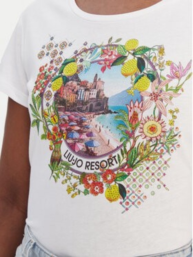 Liu Jo T-Shirt WA6476 JS923 Biały Regular Fit