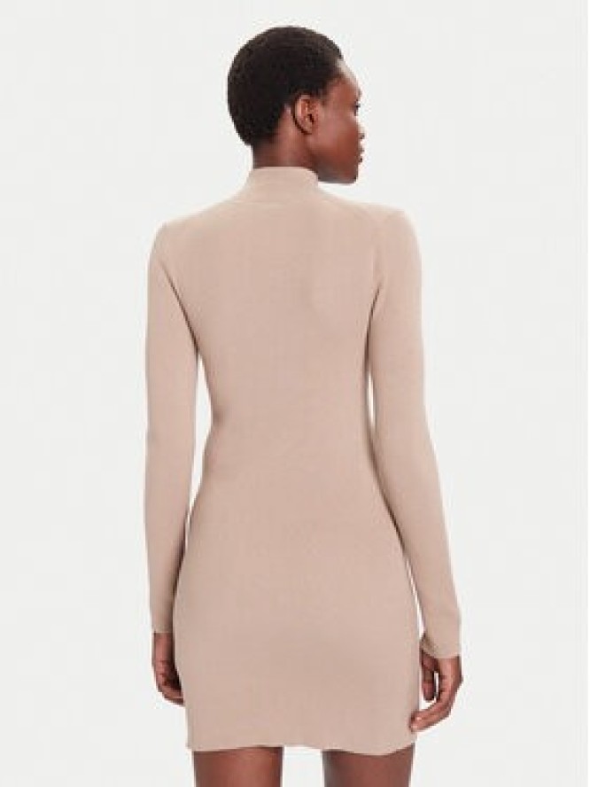 Calvin Klein Jeans Sukienka codzienna LV047D308G Beżowy Slim Fit