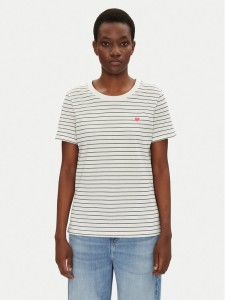 Fransa T-Shirt 20615521 Biały Regular Fit