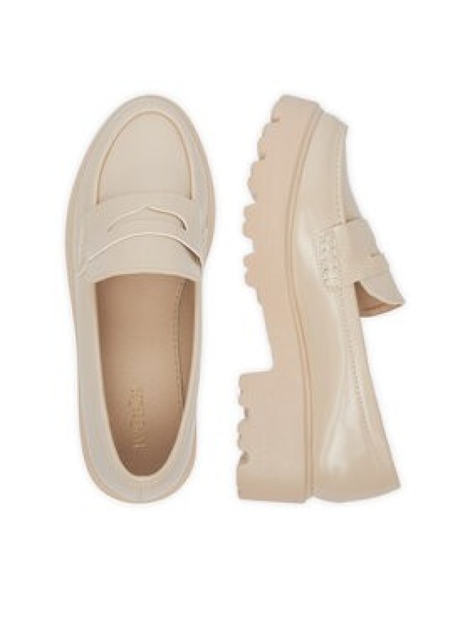 DeeZee Loafersy LE601-2 Beżowy