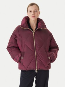 Lola Casademunt by Maite Kurtka zimowa MF2501007 Bordowy Oversize