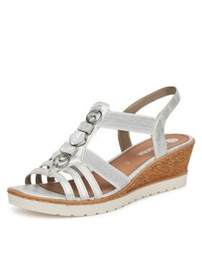 Remonte Sandały R6264-92 Srebrny