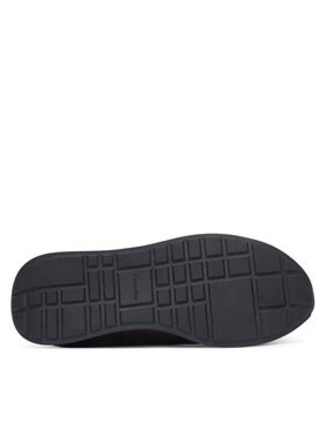 Calvin Klein Sneakersy Retro Runner Sock Panl Lth Neo HW0HW03118 Bordowy