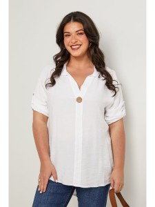 Curvy Lady Bluzka w kolorze białym rozmiar: 48/50
