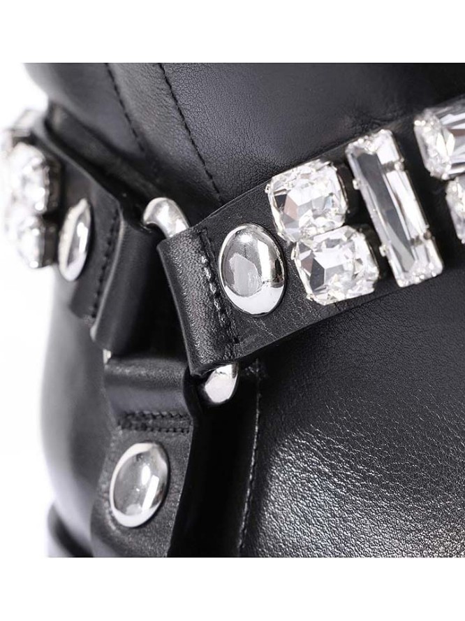 Högl Skórzane kozaki w kolorze czarnym rozmiar: 38