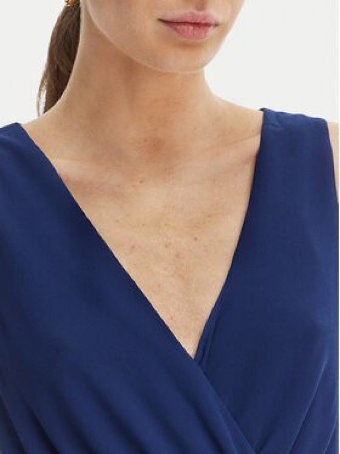 Morgan Sukienka koktajlowa 241-ROSVAL Granatowy Regular Fit