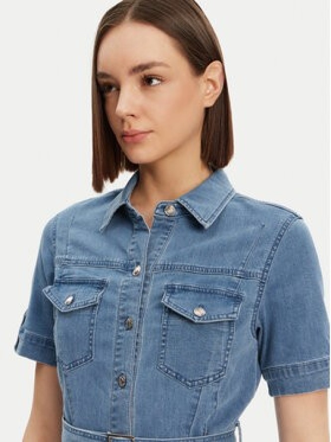 Morgan Sukienka jeansowa 241-RIXES Niebieski Regular Fit