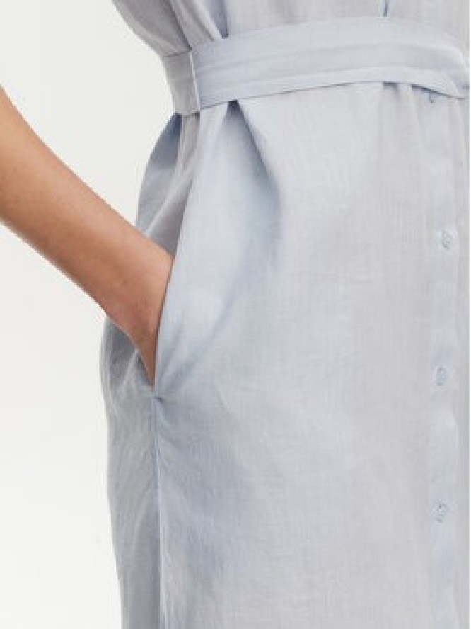 Tommy Hilfiger Sukienka koszulowa Ess WW0WW44653 Błękitny Regular Fit