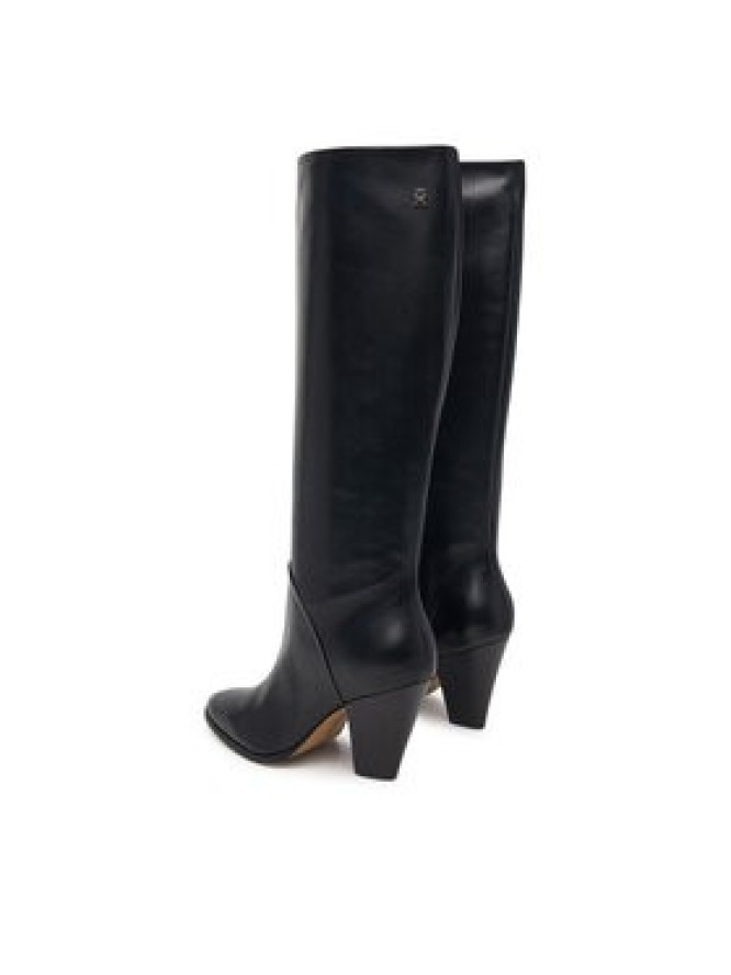Tommy Hilfiger Kozaki Clean Tubular Knee Boot FW0FW09584 Czarny
