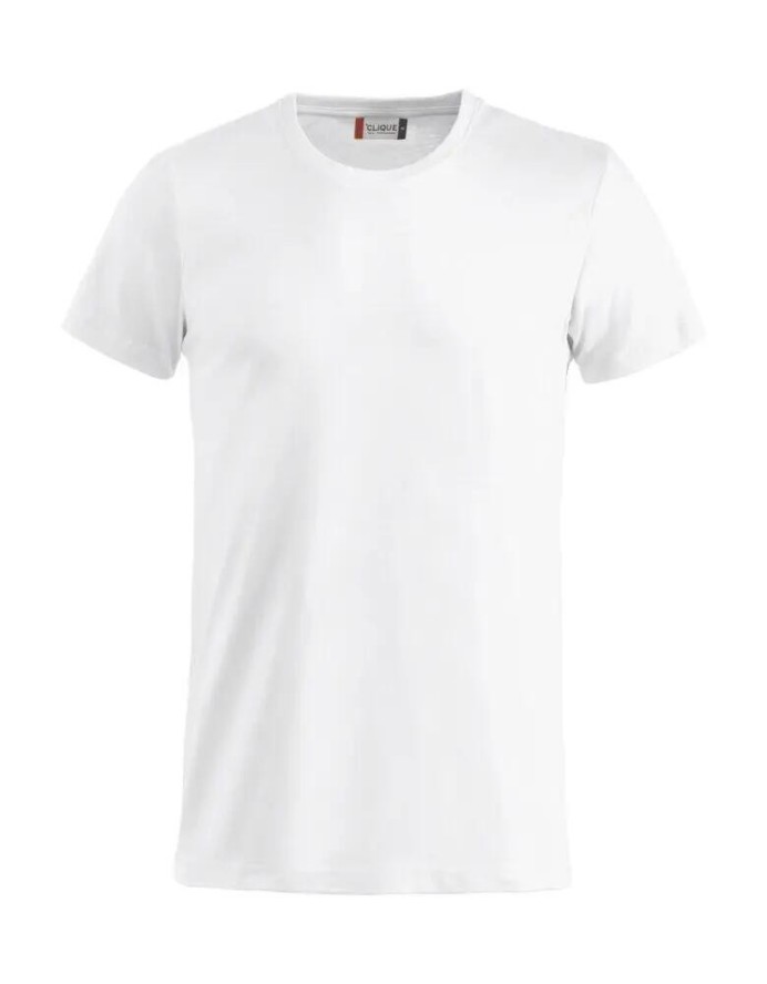 clique Basic-T Junior Koszulka junior z bawełny, ściągacz przy dekolcie – white
