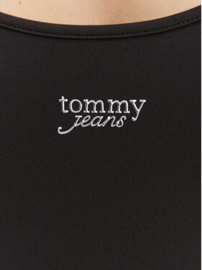 Tommy Jeans Sukienka codzienna Silver Script DW0DW22334 Czarny Slim Fit