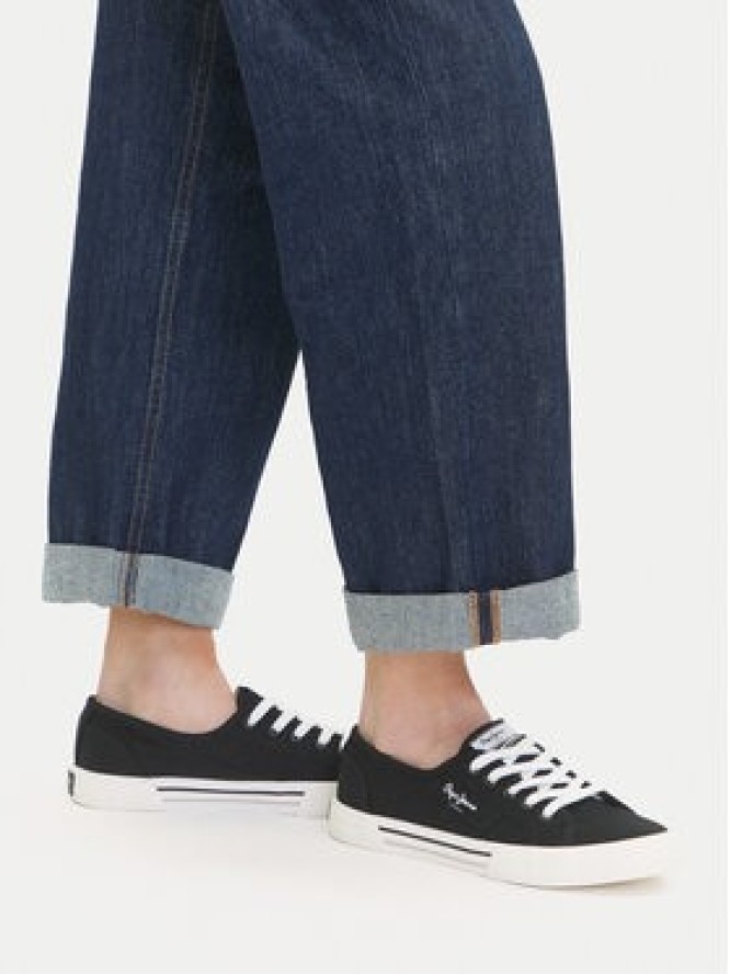 Pepe Jeans Tenisówki Brady Basic W PLS31287 Czarny