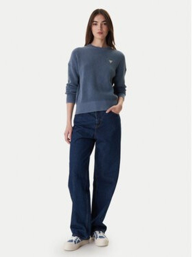 Guess Jeans Sweter W6RR20 Z3HM1 Niebieski Regular Fit
