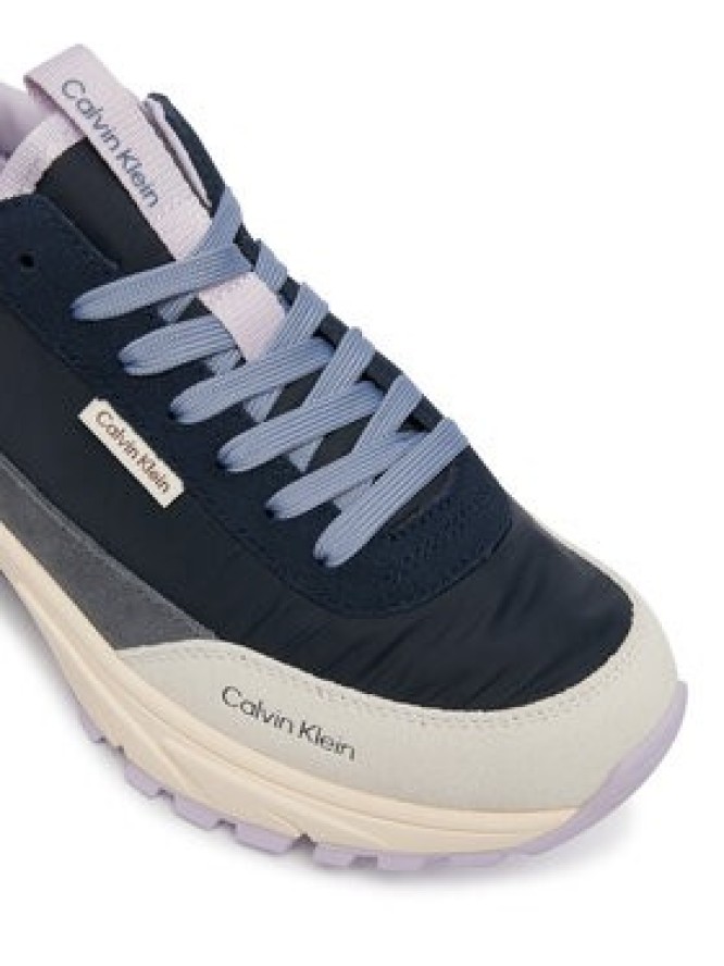 Calvin Klein Sneakersy Hike Runner Nylon Mix HW0HW03279 Niebieski