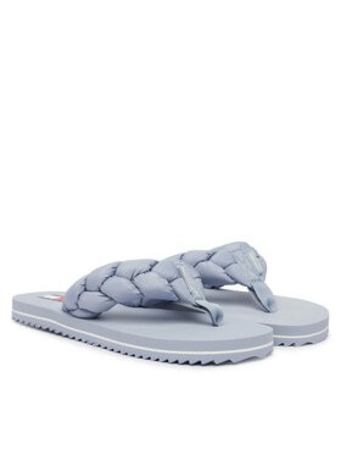 Tommy Jeans Japonki Braided Thong Beach Sandal EN0EN02877 Błękitny