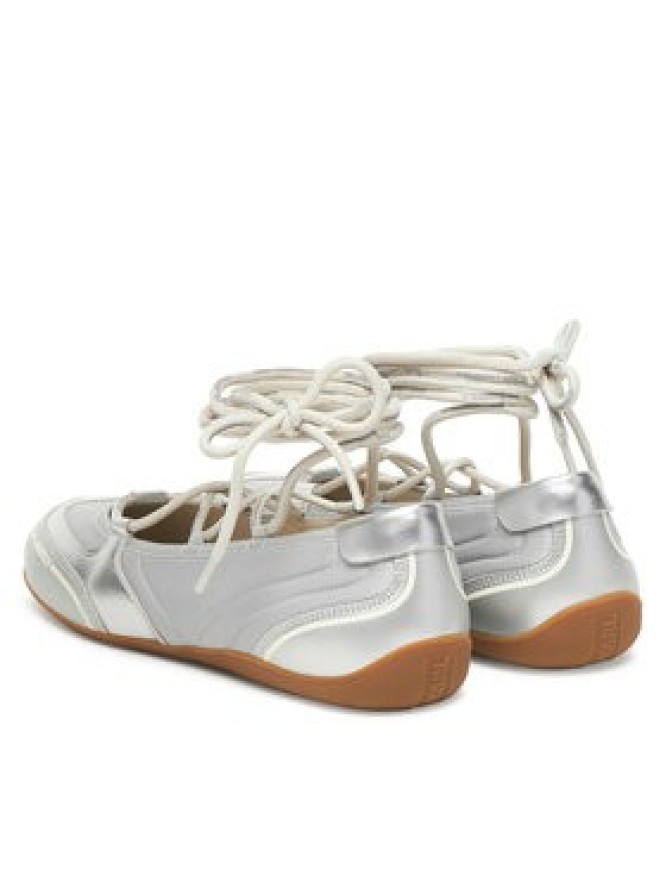 KARL LAGERFELD Baleriny Altia KL66111 Srebrny