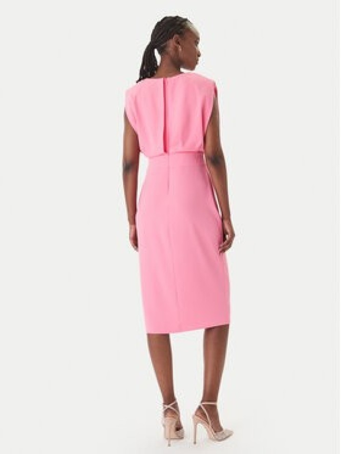 Rinascimento Sukienka koktajlowa CFC0127570003 Różowy Slim Fit