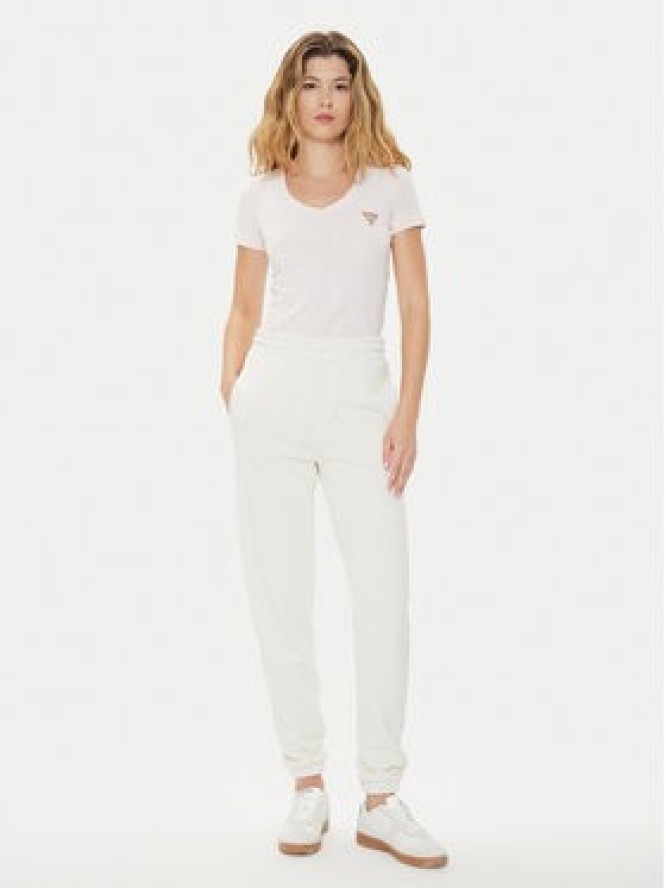 Guess T-Shirt W2YI45 J1314 Różowy Slim Fit