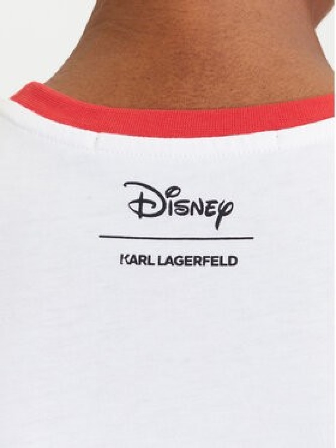 KARL LAGERFELD T-Shirt A3W17089 Biały Regular Fit