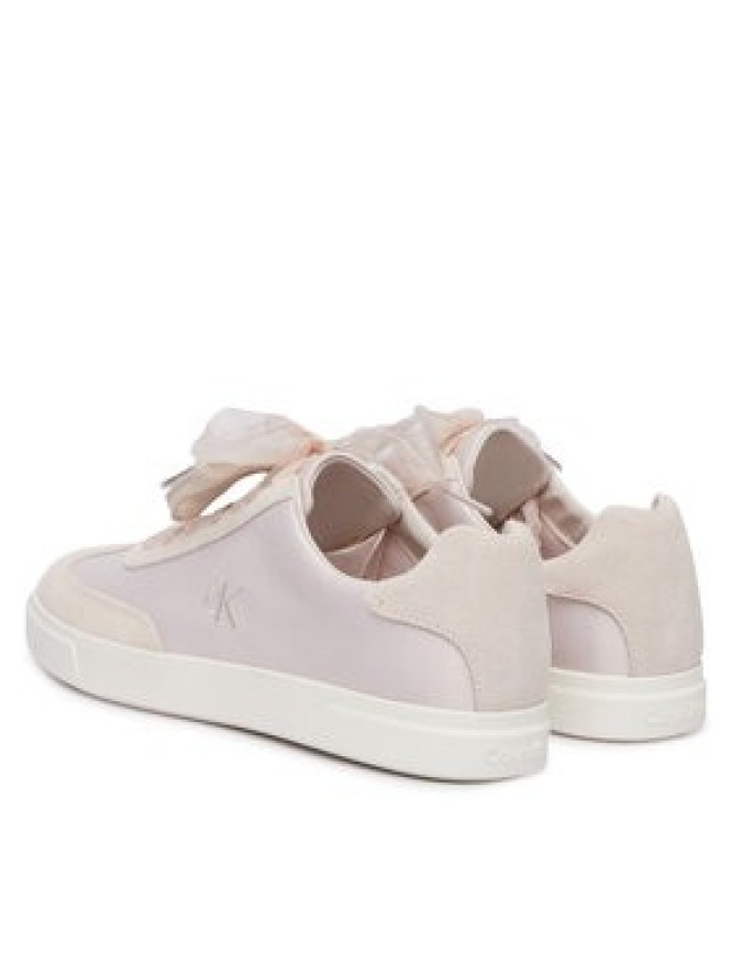 Calvin Klein Sneakersy Low Pro Cupsole Wt Satin Mix HW0HW03288 Różowy jasny