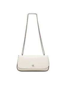 Calvin Klein Torebka Ck Convertible Chain Small Bag LV04F3172G Biały