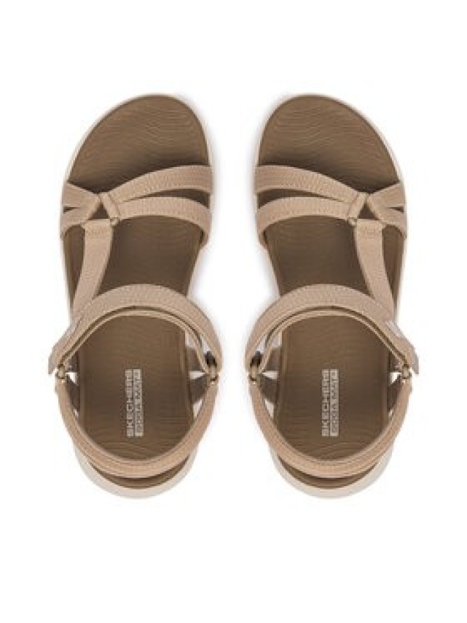 Skechers Sandały GO WALK FLEX SANDAL 141451/TPE Beżowy