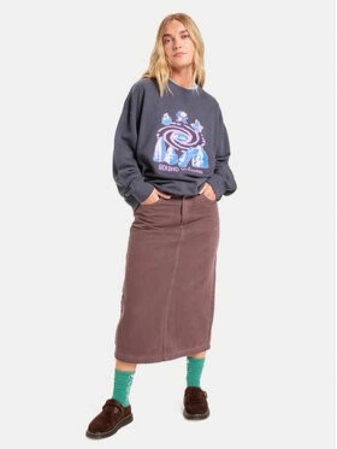 Quiksilver Bluza EQWFT03188 Szary Oversize