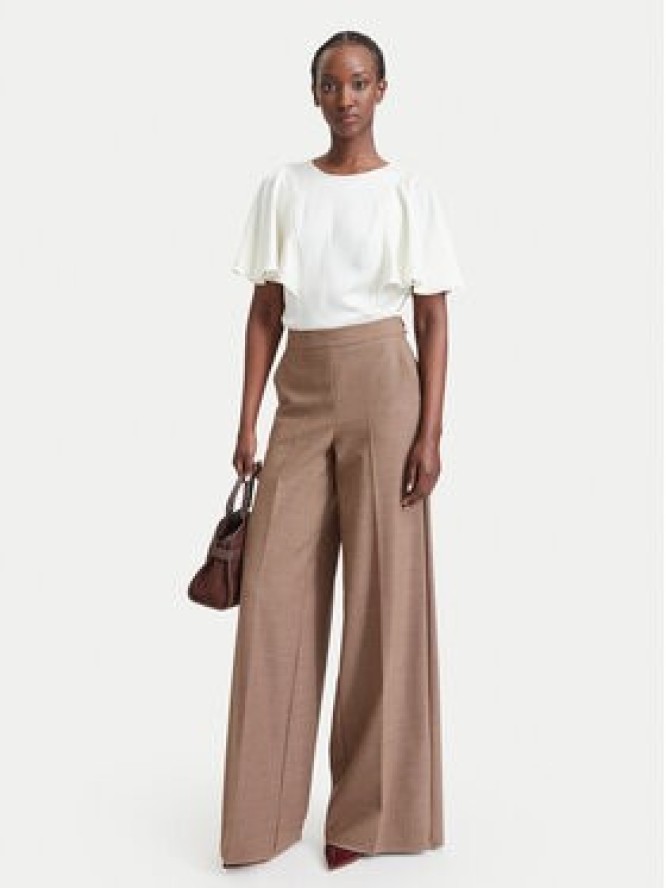 Marella Spodnie palazzo Ghinea 2623136052 Brązowy jasny Wide Leg