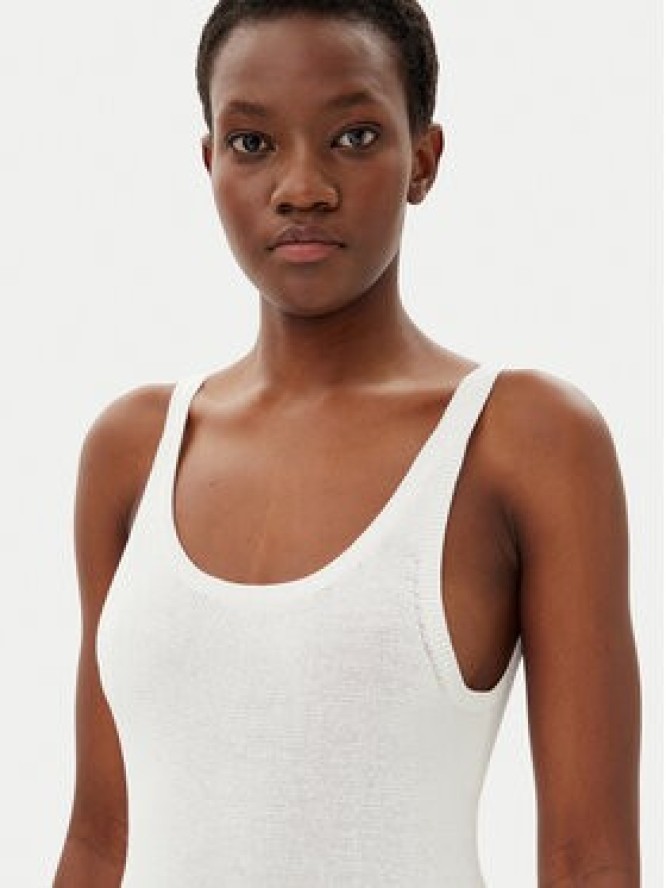 Calvin Klein Jeans Sukienka letnia J20J225284 Biały Slim Fit