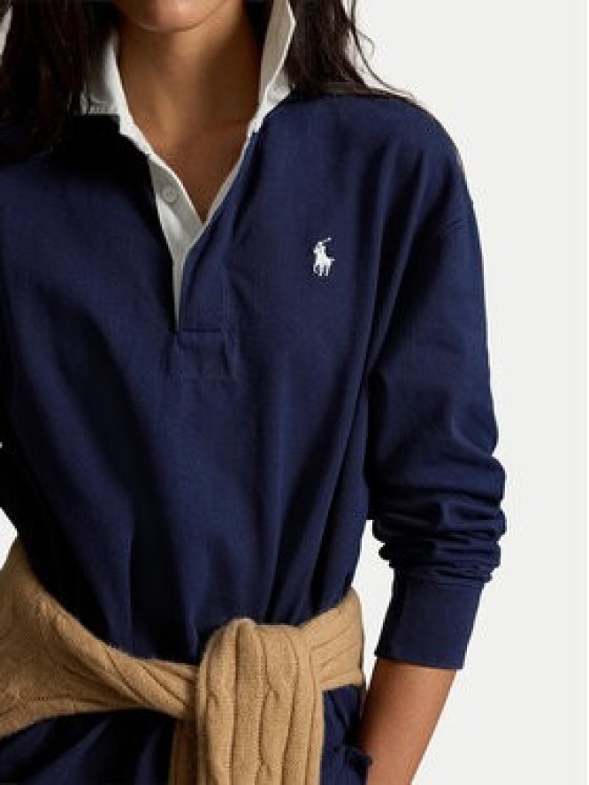 Polo Ralph Lauren Sweter 211B17797001 Granatowy Regular Fit