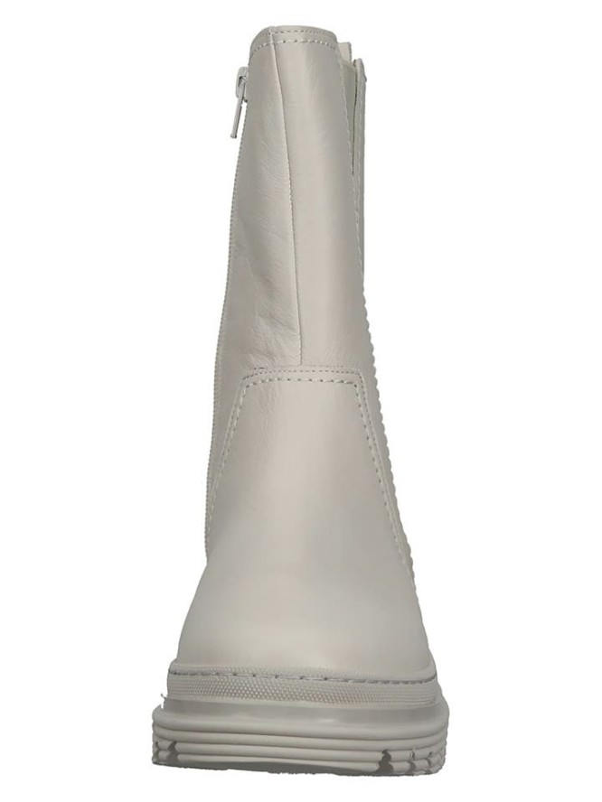 Gabor Skórzane sztyblety w kolorze szarym rozmiar: 40,5