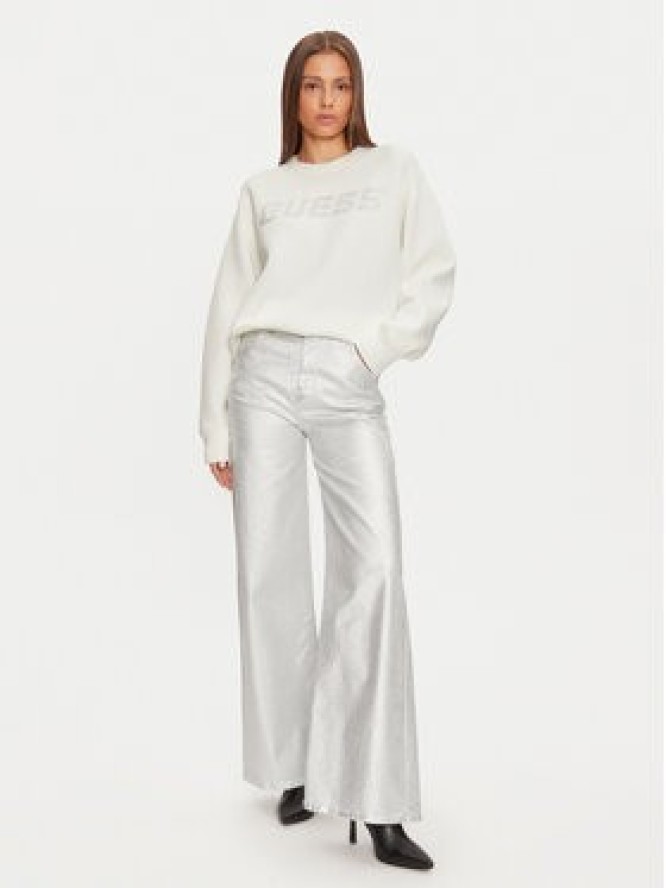 Guess Bluza V4BQ15 K7UW2 Beżowy Regular Fit